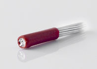 Καλλυντικός αποτελέστε τις βελόνες 21 Microblading τη στρογγυλή κόκκινη σκιάζοντας λεπίδα