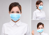 Οι μίας χρήσης ιατρικές μάσκες διαστίζουν την μπλε αποστειρωμένη μάσκα αναπνεύσιμη/την απόδειξη σκόνης