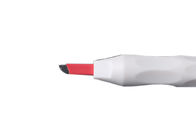 τρισδιάστατα εργαλεία μανδρών/Microblading Brows άσπρα μίας χρήσης χειρωνακτικά με την κόκκινη λεπίδα 30g #12