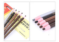 Ξύλινα υλικά εξαρτήματα δερματοστιξιών, μόνιμο μολύβι φρυδιών Makeup ρόλων εγγράφου τραβήγματος καλλυντικών απόδειξης νερού με 5 χρώματα