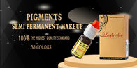 Οργανικό μόνιμο Makeup χρωματίζει 38 καλλυντικά μελάνια δερματοστιξιών χρωμάτων